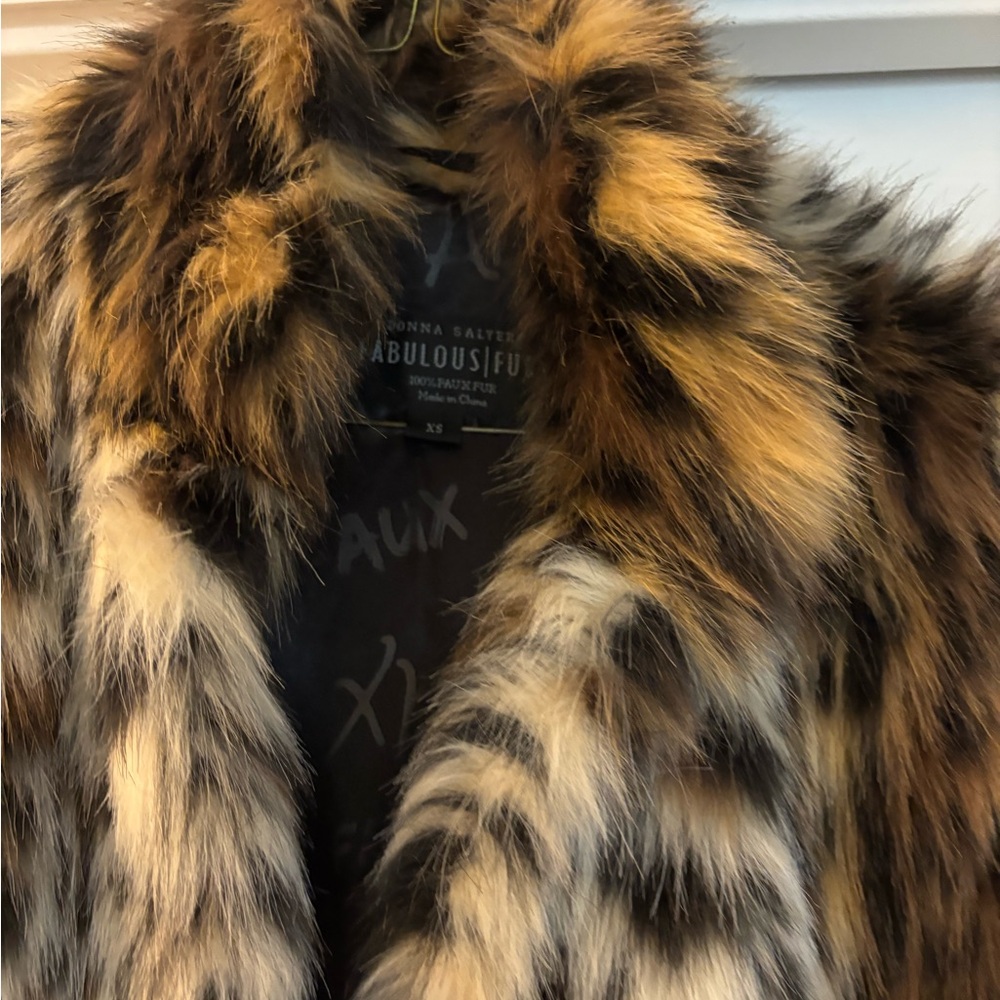 Fabulous Furs Animal Print Faux Fur Vest - Picture 2 of 4